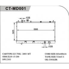 CT/MD-001马自达散热器