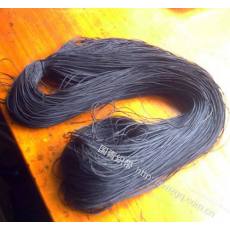 工艺品用包鱼丝线涤纶绳 0.7mm 黑色 普通密度 提供剪切