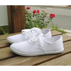 2014新款外贸白色帆布鞋