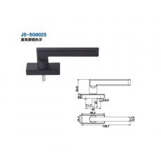 JS-SG8018标准塑钢执手A（铝柄塑座）门窗五金 门窗配件