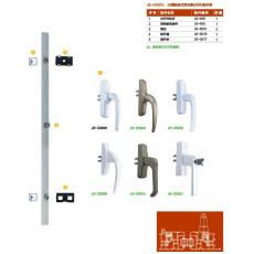 20槽铝条式两点锁（内开） 门窗五金 门窗配件