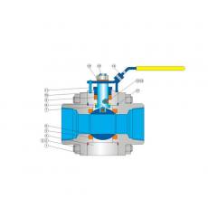 小口径锻钢浮动球阀