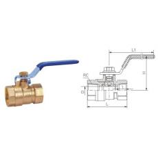 钢柄黄铜球阀