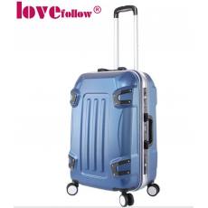 Lovefollow高端ABS铝框拉杆箱万向轮变形金刚行李箱登机箱旅行箱