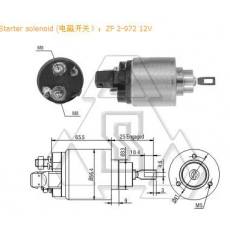 起动机电磁开关F-000-SH0-117 ZF 2-972