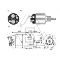 起动机电磁开关0-331-303-035 ZF 874