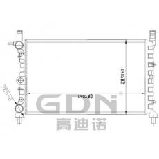 GDN.6.FT.043M-23 菲亚特铝质散热器