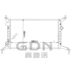 GDN.6.FT.049M-23 菲亚特 铝质散热器