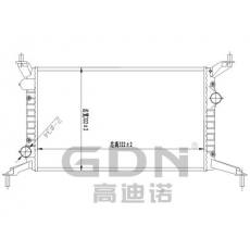 GDN.6.FT.048M-23 菲亚特铝质散热器