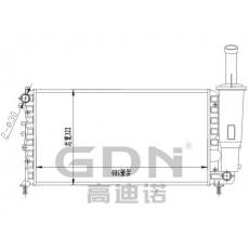 GDN.6.FT.047M-23 菲亚特 铝质散热器