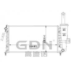 GDN.6.FT.046M-23 菲亚特 铝质散热器