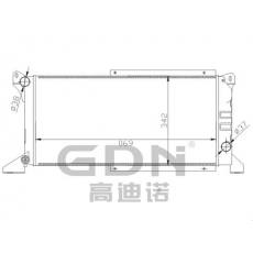 GDN.6.FD.029M-40 福特 铝质散热器