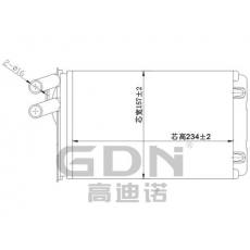 GDN.7.AD.001H-40 奥迪 暖风机水箱