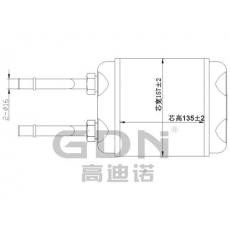 GDN.7.OP.001H-40 欧宝 暖风机水箱