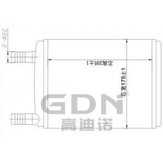 GDN.7.LA.014H-40 拉达 暖风机水箱