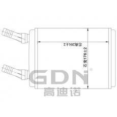 GDN.7.LA.011H-40 拉达 暖风机水箱