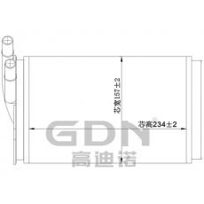 GDN.7.AD.002H-40 奥迪 暖风机水箱