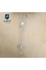 不锈钢淋浴套装 圆形梳子花洒套装【货源充足】JT-HS012