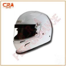 美国Snell SA2010认证玻璃钢亮光白色专业汽车摩托车头盔