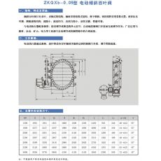 ZK （ QX b ） -0.05 型 电动倾斜百叶阀