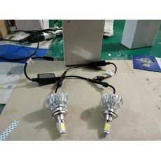 30w LED汽车大灯 太阳花灯 H1 H7 无风扇自体散热