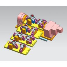 工装夹具 四轴模块化液压夹具 汽车固定盘零部件