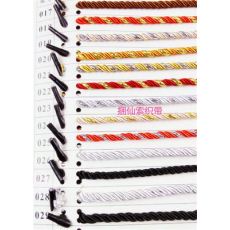38cm长 5.0mm粗 涤纶三股绳 带绳线 手提绳 带子 绳子