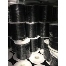 韩国蜡线1.5mm黑色环保蜡绳饰品配件