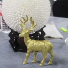 圣诞世装饰用麋鹿 葱粉鹿 金色麋鹿