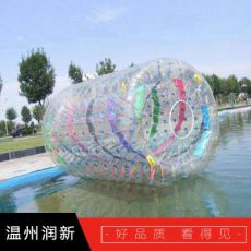 水上步行球 批发充气透明悠波球 TPU草地球 水上滚筒球游乐设施