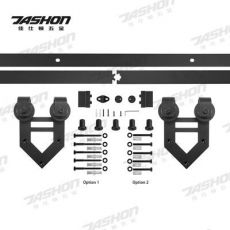 美式谷仓门轨道吊轨滑轮五金移门室内门厨房门轨道滑轨