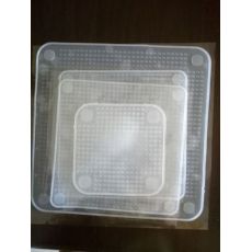 食品级硅胶保鲜膜 可重复使用冰箱密封保鲜盖 多功能碗盖4件套