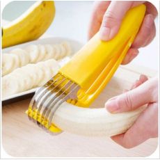 家居香蕉切片器 切香蕉神器 水果分割器 火腿肠切割器水果刀