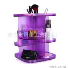 韩国360度旋转化妆品收纳盒 桌面梳妆台整理收纳架