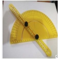 半圆尺 塑料半圆尺 异性多功能量角器 角度测量仪器