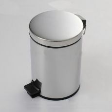 304不锈钢3L垃圾桶 PP材料塑料内桶 浴室防水脚踏置物桶
