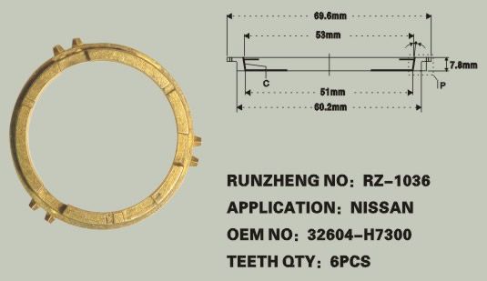 汽车同步器齿环 OEM：32604-H7300