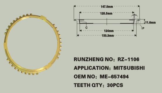 变速箱同步器齿环 OEM：ME-657494