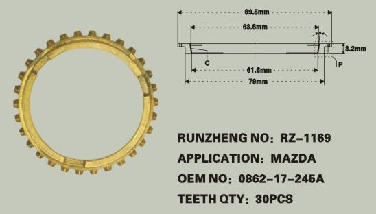 同步器齿环 OEM：0862-17-245A